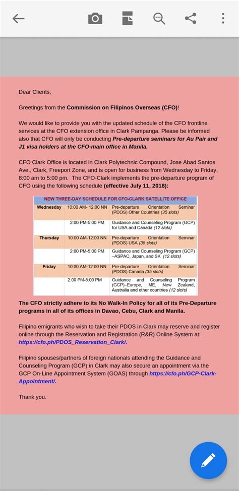 cfo clark online appointment|Our Modules – Online Pre.